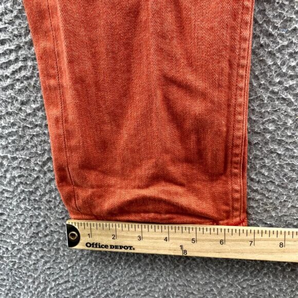 Gustin Selvedge Jeans Men's 28 x 32* Orange Slim California Raw Button Fly Denim - Picture 6 of 13